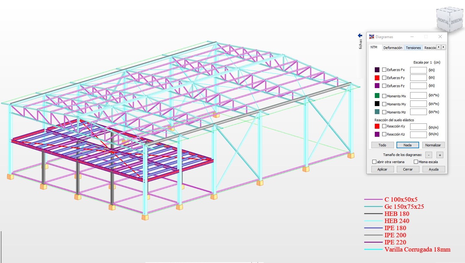 Proceso de montaje de estructura metálica