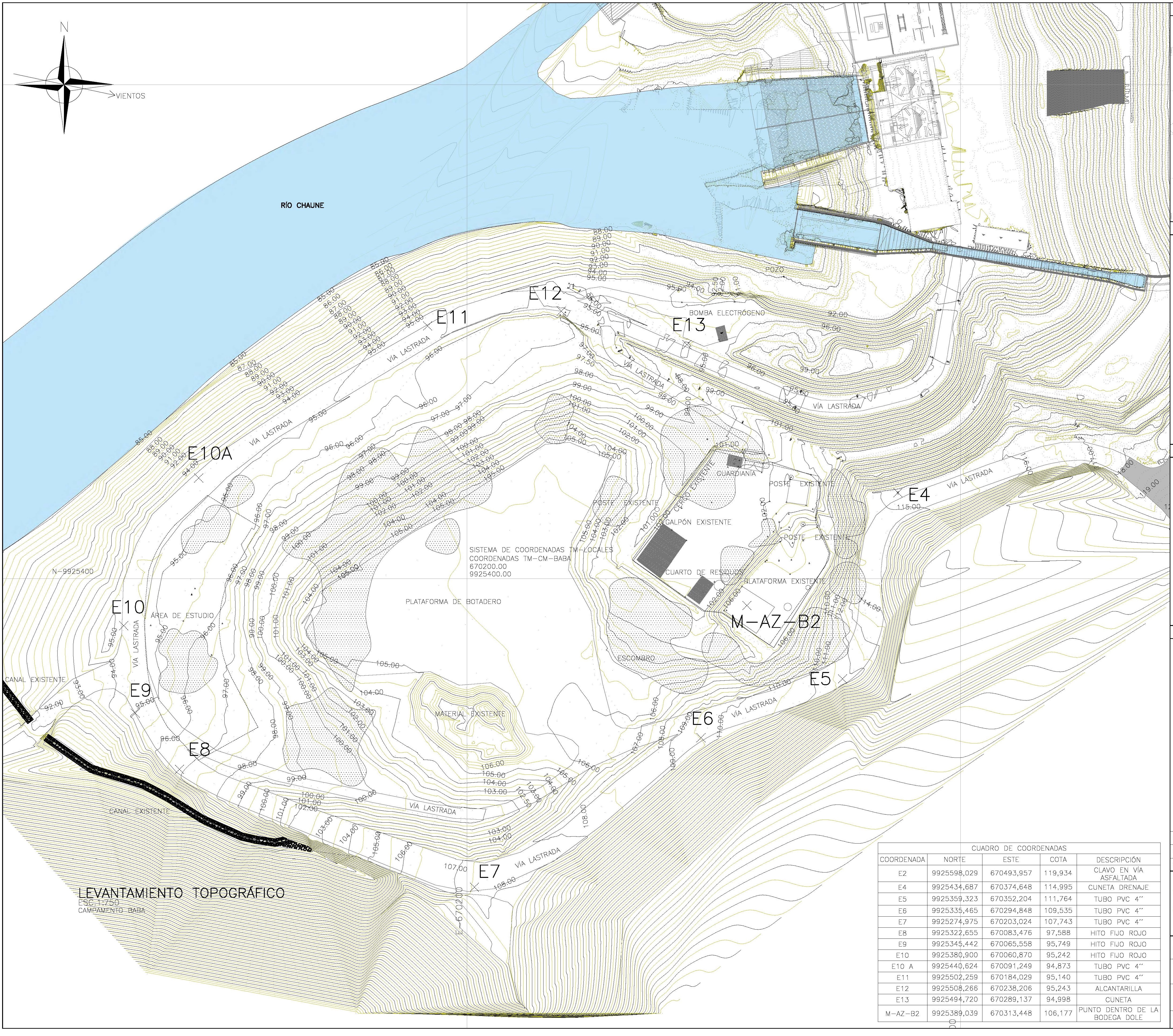 Mapa topográfico generado por nuestro equipo