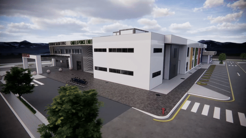 Modelo 3D de proyecto arquitectónico
